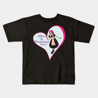 Allison in Wonderland Mental Health Podcast Kids T-Shirt